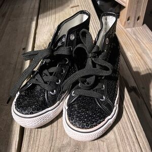 Balera Sequin High and Low Top Sneakers for Girls & Women Perfect for Dance sz13